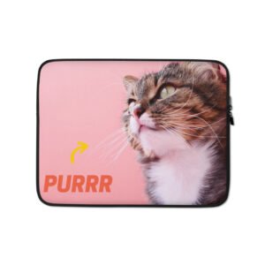 Purrr, rose - Laptop Sleeve