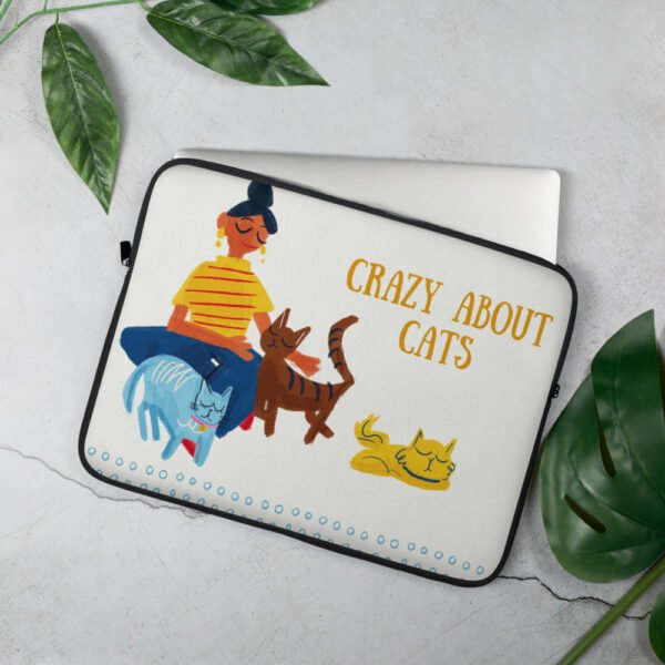 Crazy about cats - Laptop Sleeve