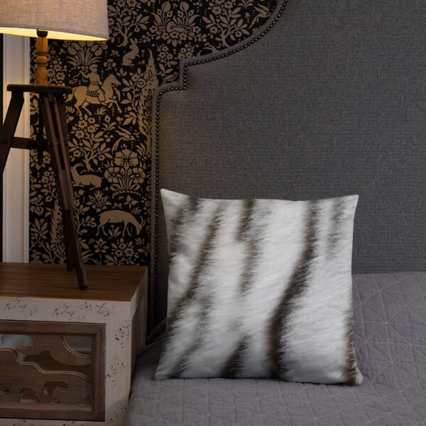 White tiger skin - Basic Pillow - Image 2