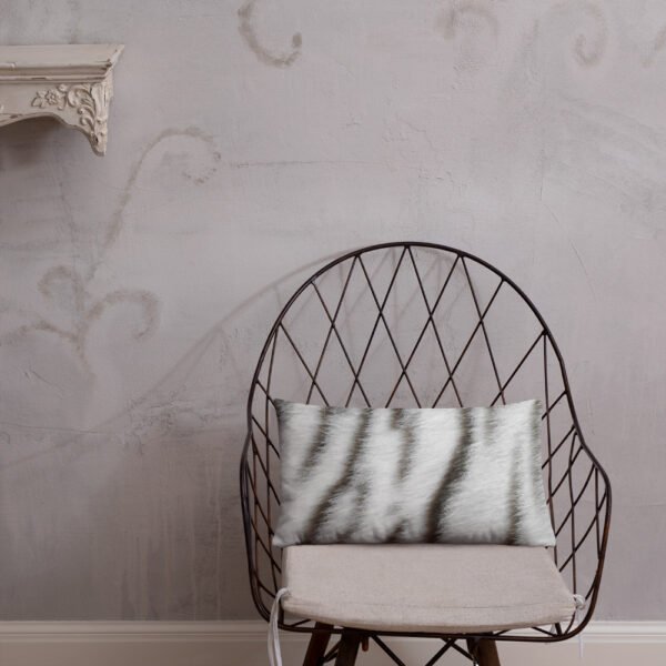 White tiger skin - Basic Pillow - Image 3
