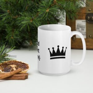 White glossy mug